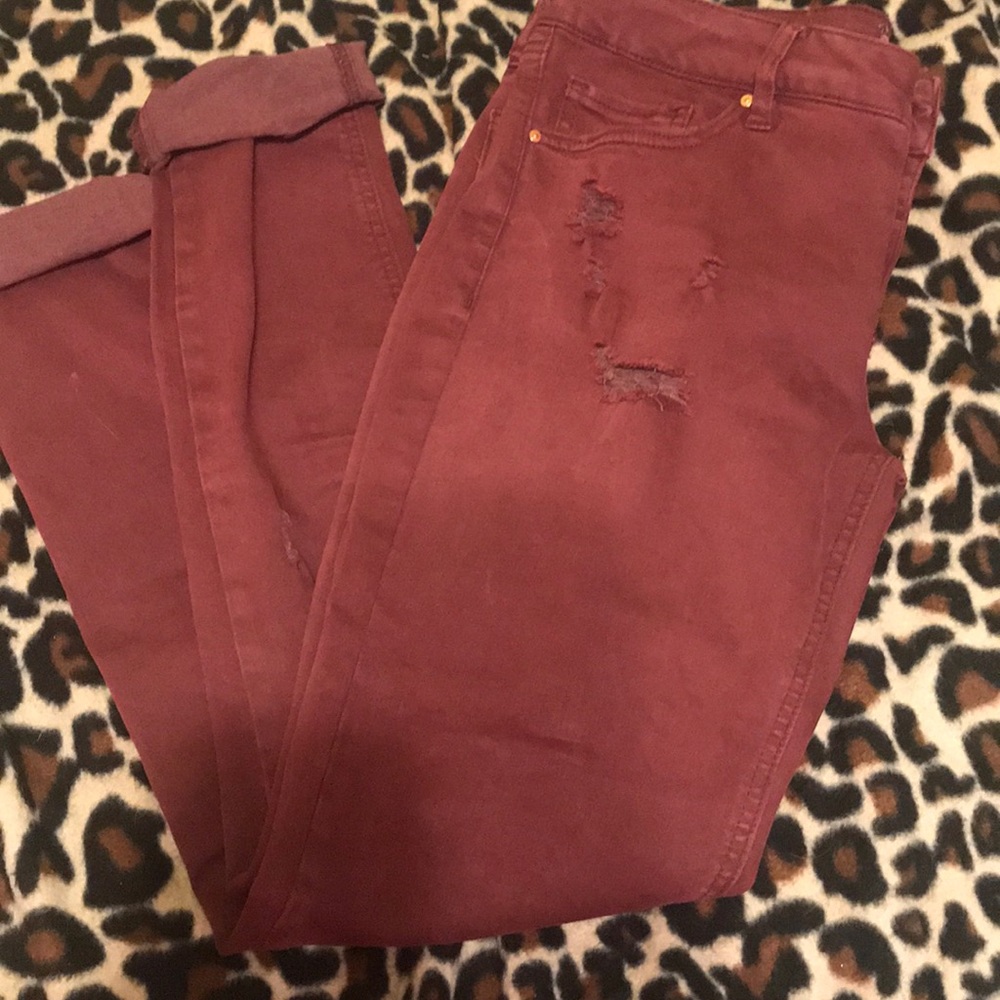 Ripped boyfriend jeans